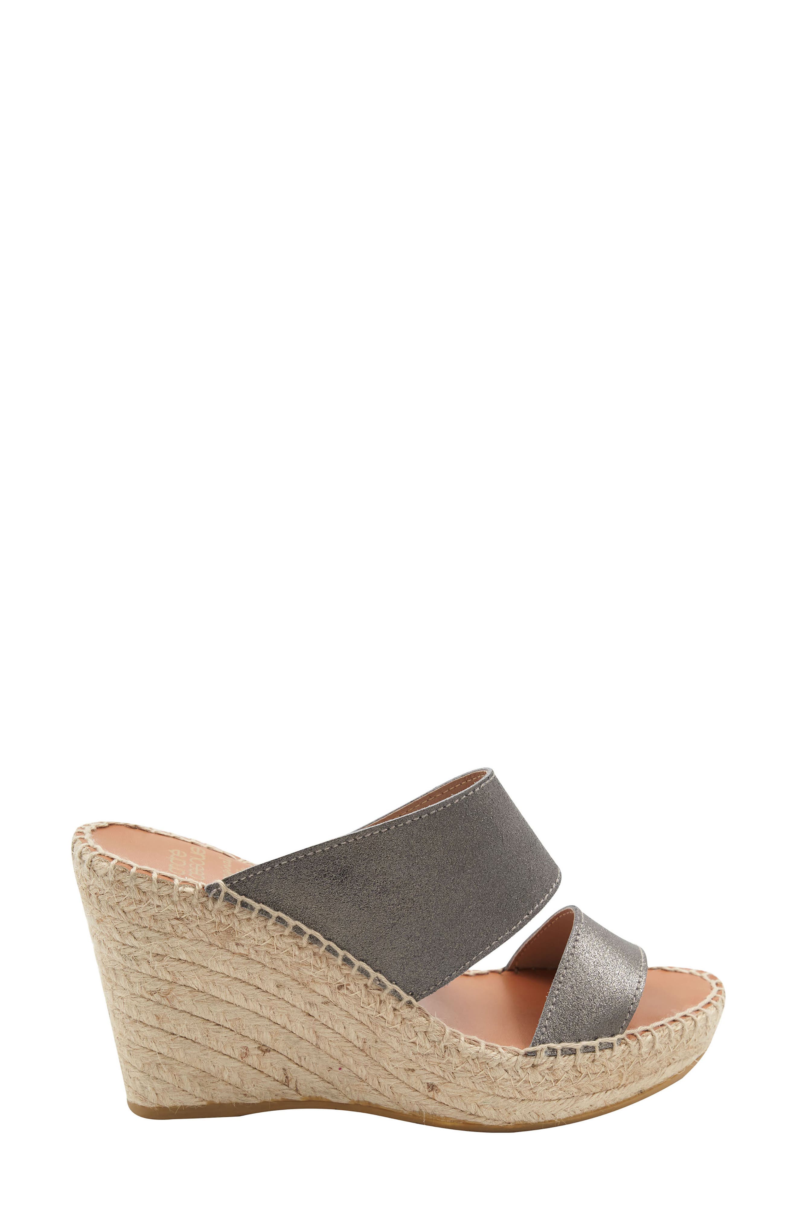 Celeste Platform Wedge Sandal, Alternate, color, PEWTER