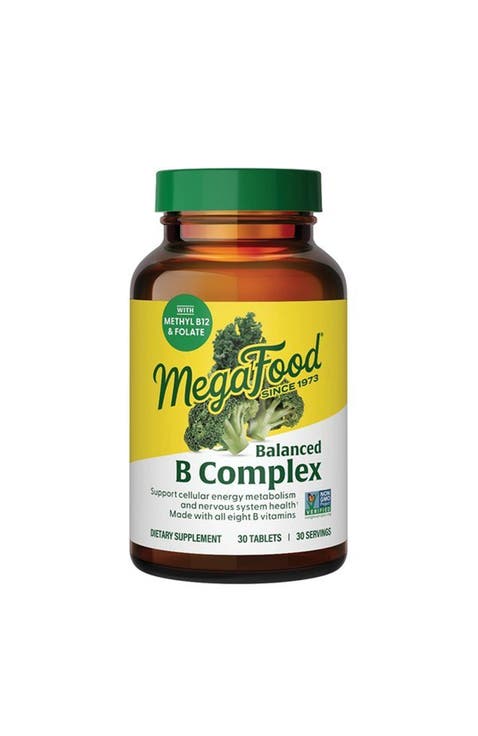 Balanced B Complex with all 8 B Vitamins, Vegan, 30 Tablets