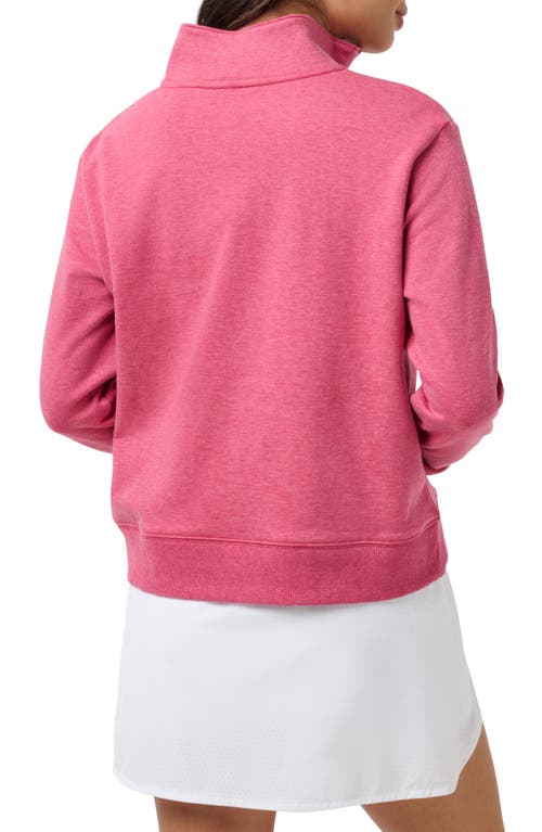Travismathew Cloud Half Zip Pullover In Pink