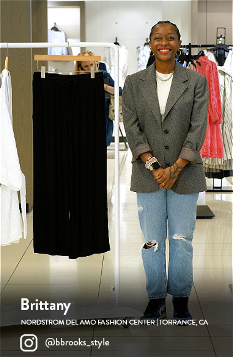 Essentials Crop Pajama Pants, sales video thumbnail