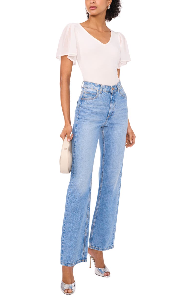 1.STATE Flutter Sleeve Rib Knit T-Shirt, Alternate, color, 