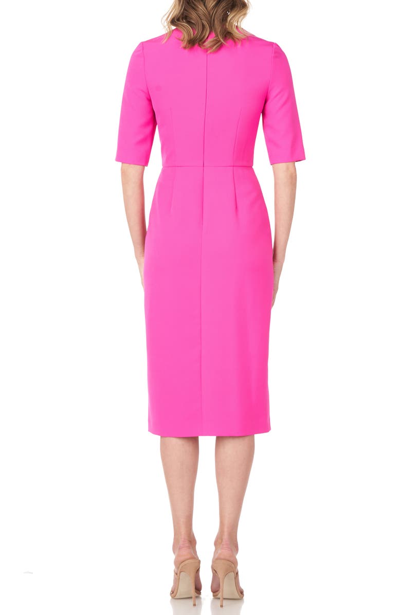 Kay Unger Ruffle Detail Sheath Cocktail Dress, Alternate, color, 