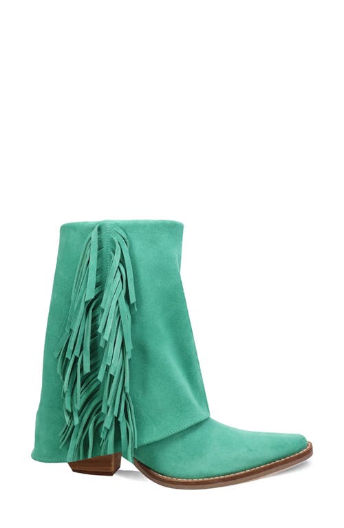 Dingo Marlie Fringe Boot In Green