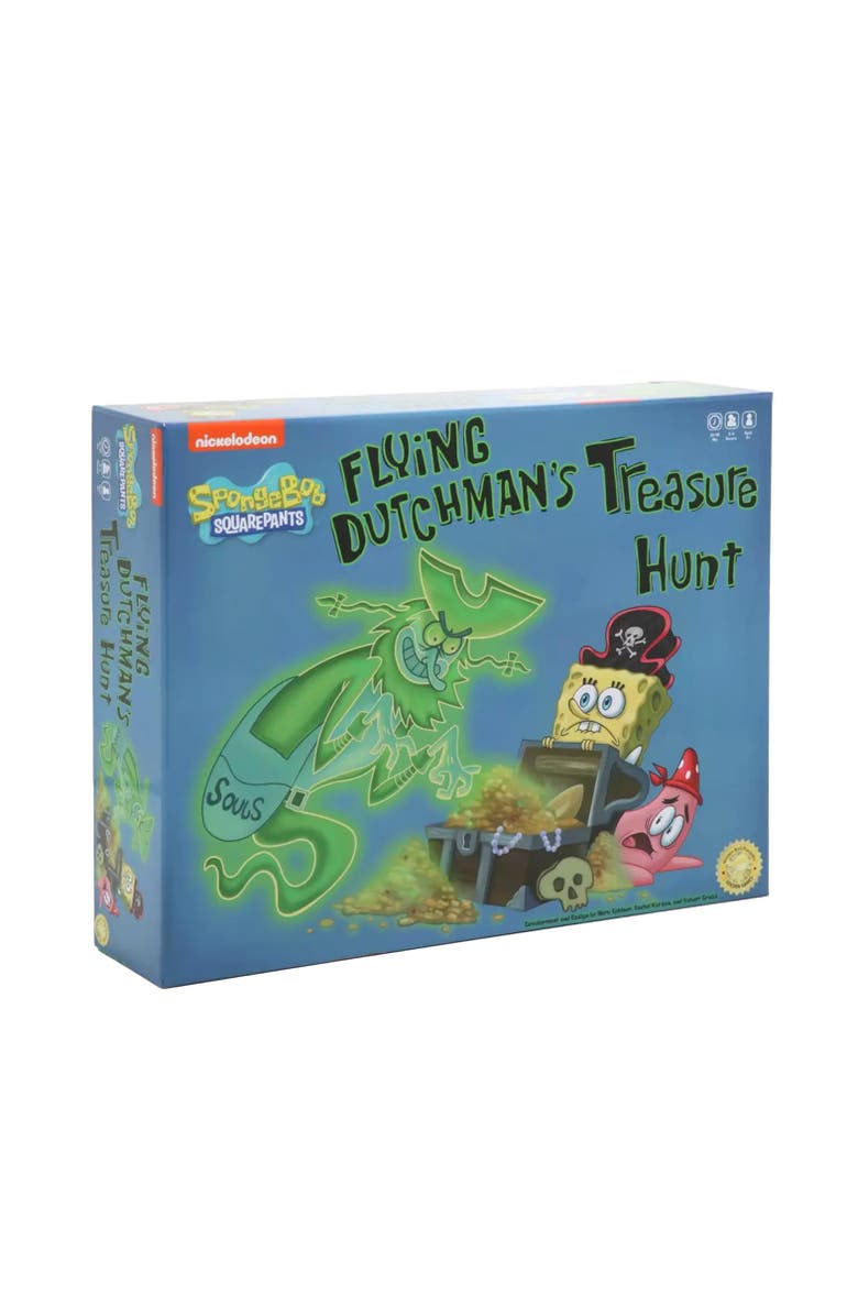 Toynk Nickelodeon SpongeBob SquarePants Flying Dutchman's Treasure Hunt Board Game, Main, color, Multi-Color