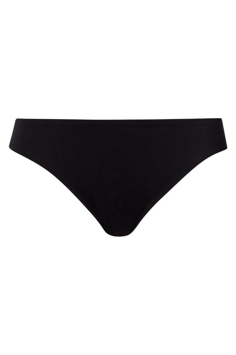 Invisible Touch High Cut Bikini, Alternate, color, BLACK