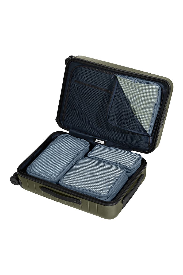 The Insider Set of 4 Assorted Packing Cubes, Alternate, color, COAST BLUE