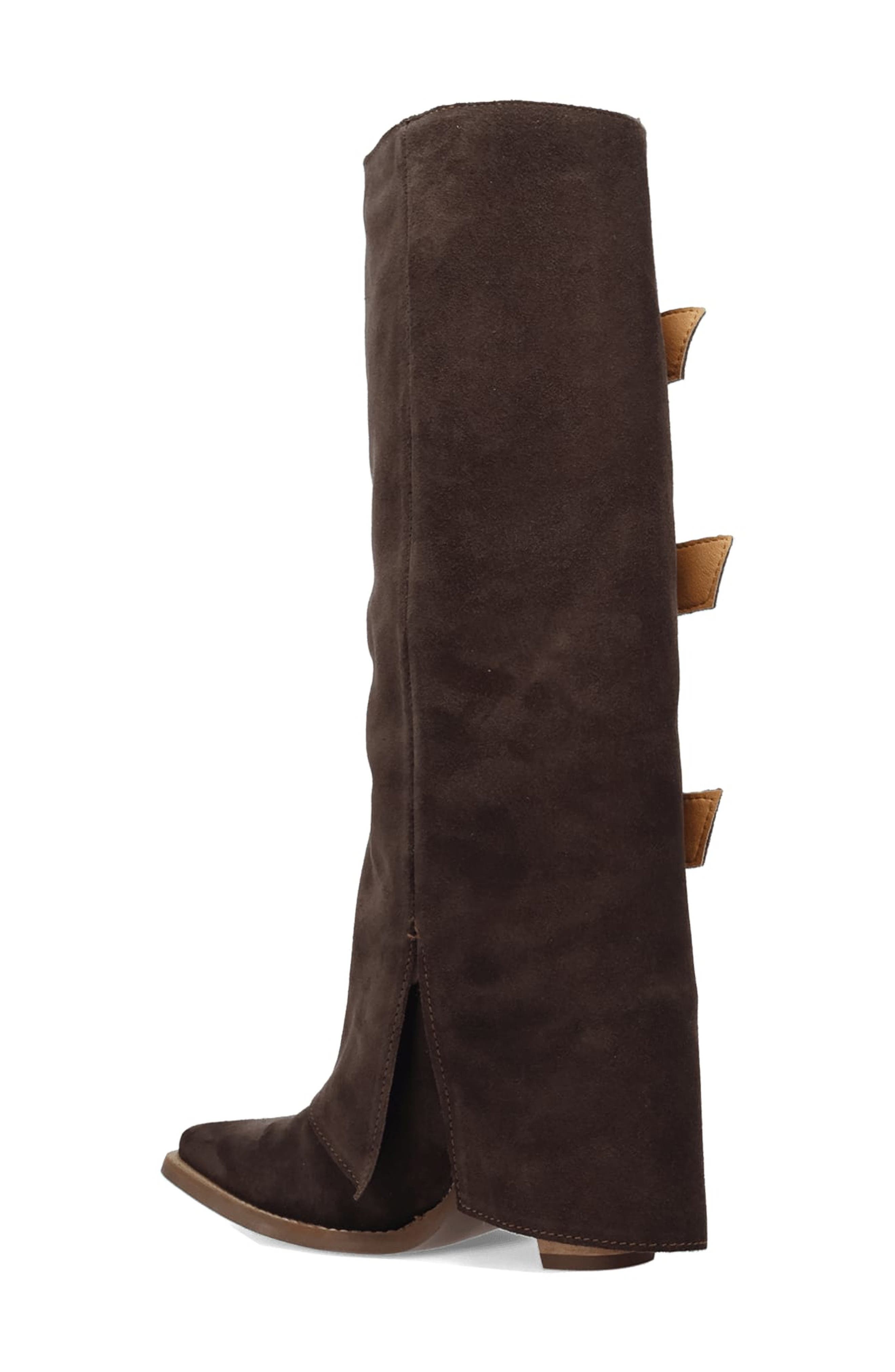 Buckle Bunny Knee High Western Boot, Alternate, color, BROWN