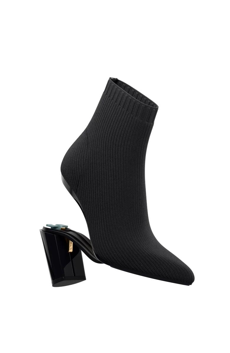 Pashion Footwear The Bootie 4" Block Convertible Heel, Main, color, Coal Knit