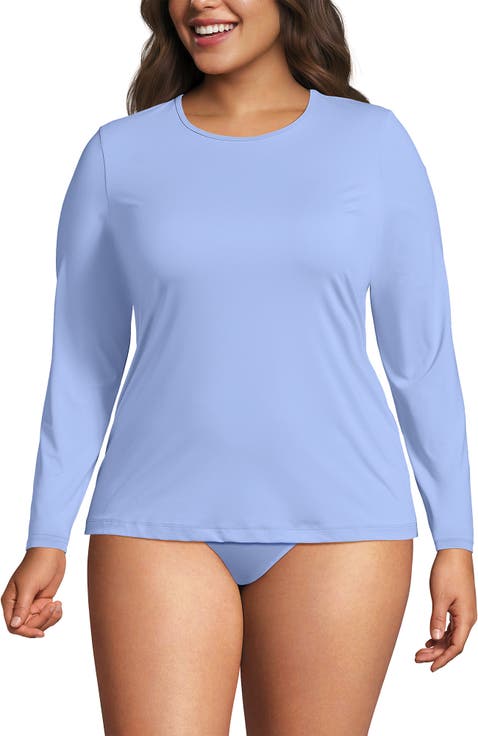 Plus Size Long Sleeve Relaxed UPF 50 Rash Guard