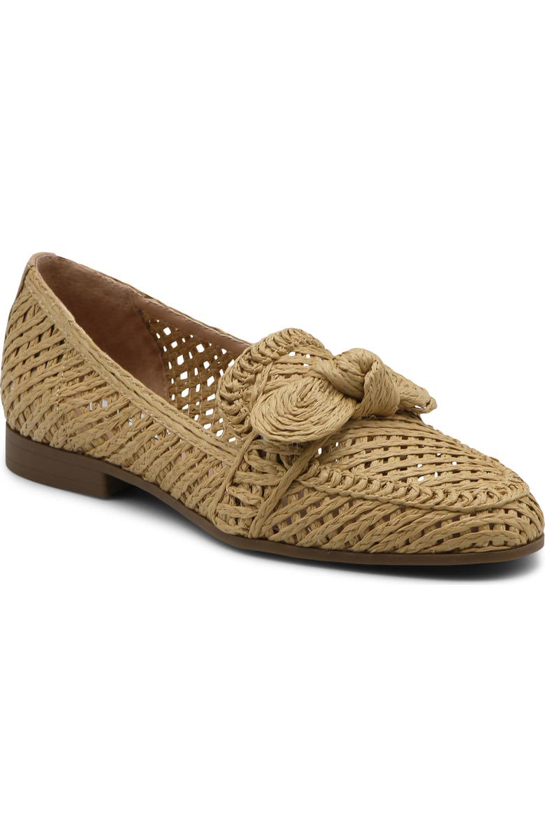 Charles David Finite Raffia Loafer, Main, color, Natural