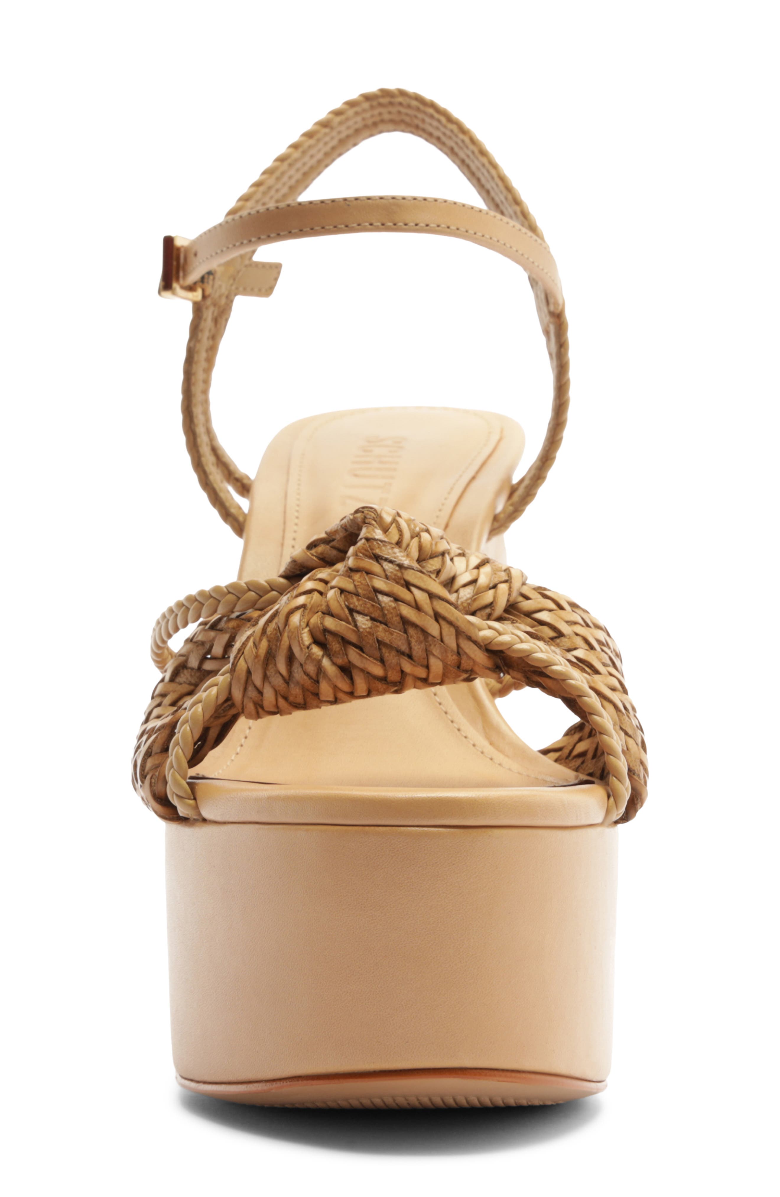 Kalina Ankle Strap Platform Sandal, Alternate, color, LIGHT WOOD