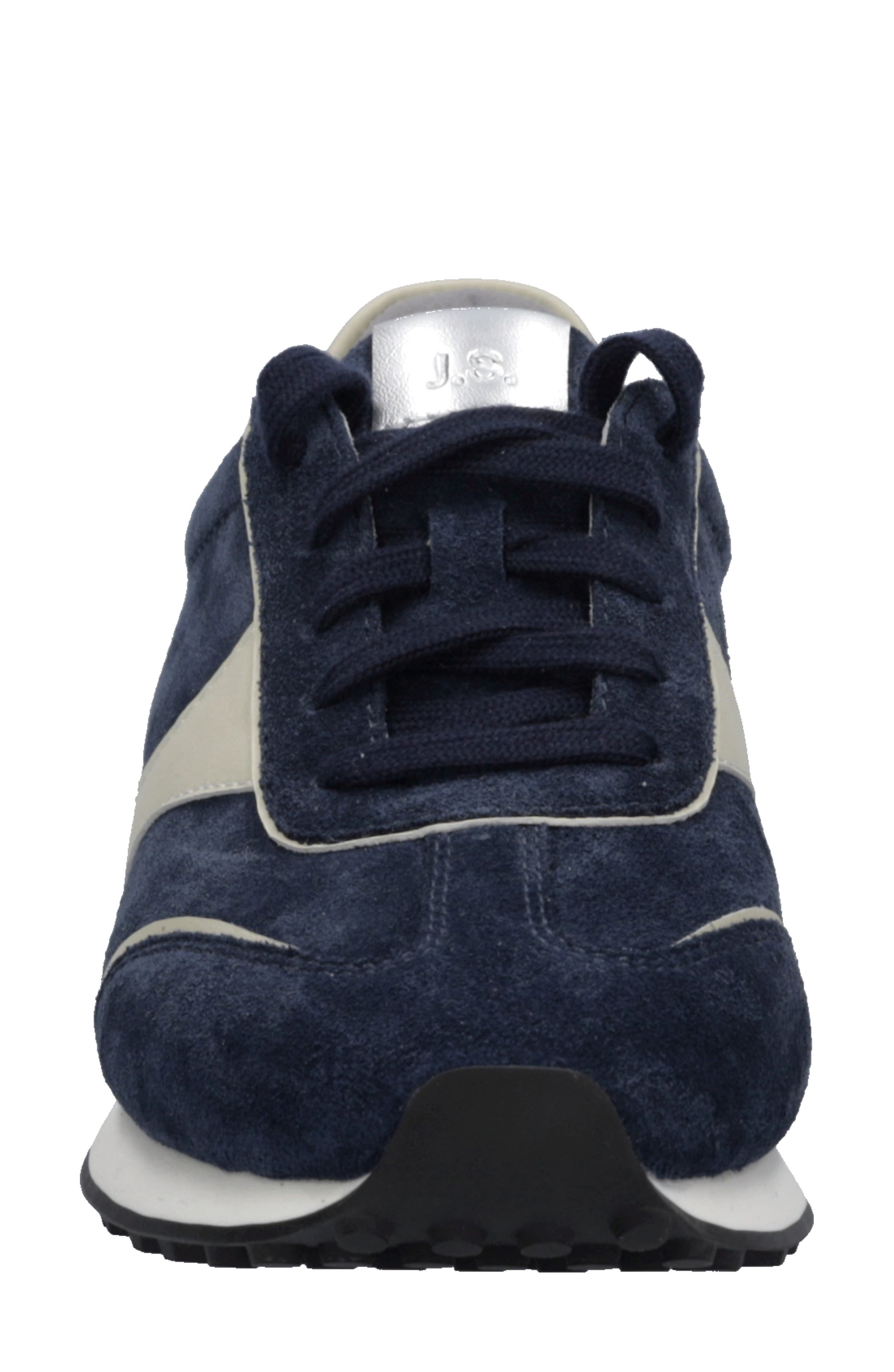 Miley 01 Leather Sneaker, Alternate, color, INDIGO