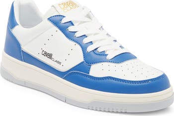 Roberto Cavalli Cavalli Class Two-Tone Perforated Low Top Sneaker