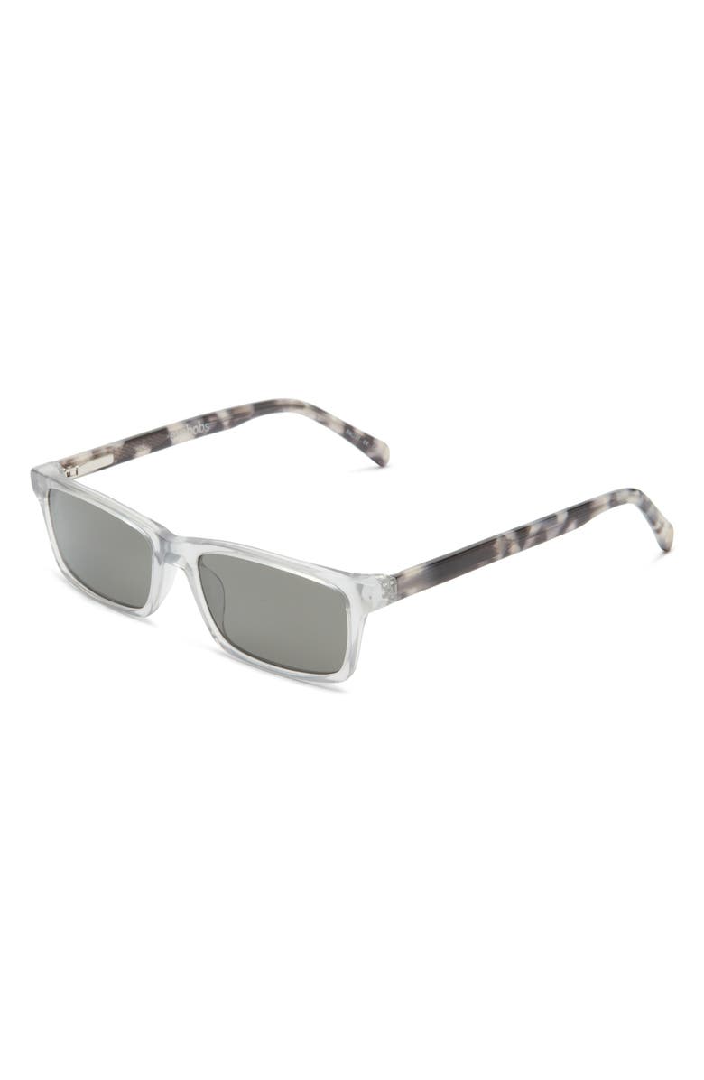 eyebobs Number Cruncher 53mm Rectangular Reader Sunglasses, Alternate, color, Smoke Grey / White Tortoise