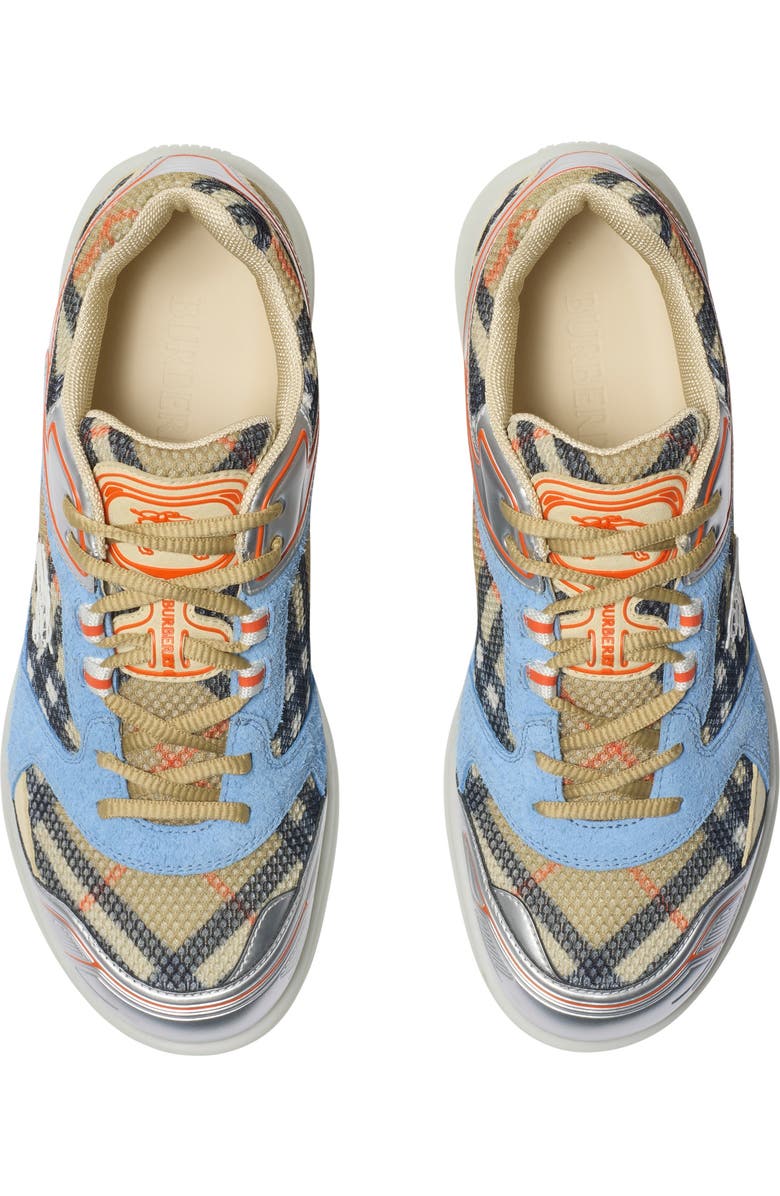 Burberry Men's Check Matrix Sport Sneakers, Alternate, color, Sand