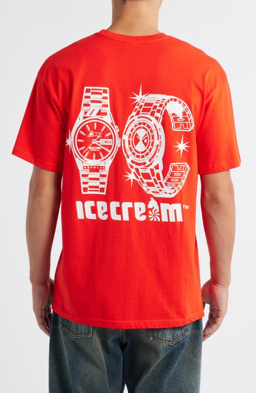 Icecream Eye See Graphic T-shirt In Red