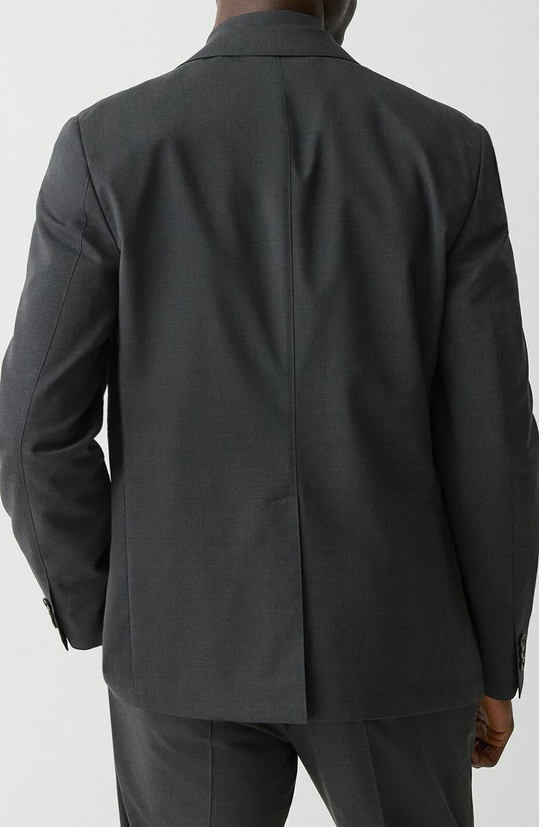 Theory Clinton Travel Motion Wool Blend Blazer, Alternate, color, Charcoal Melange