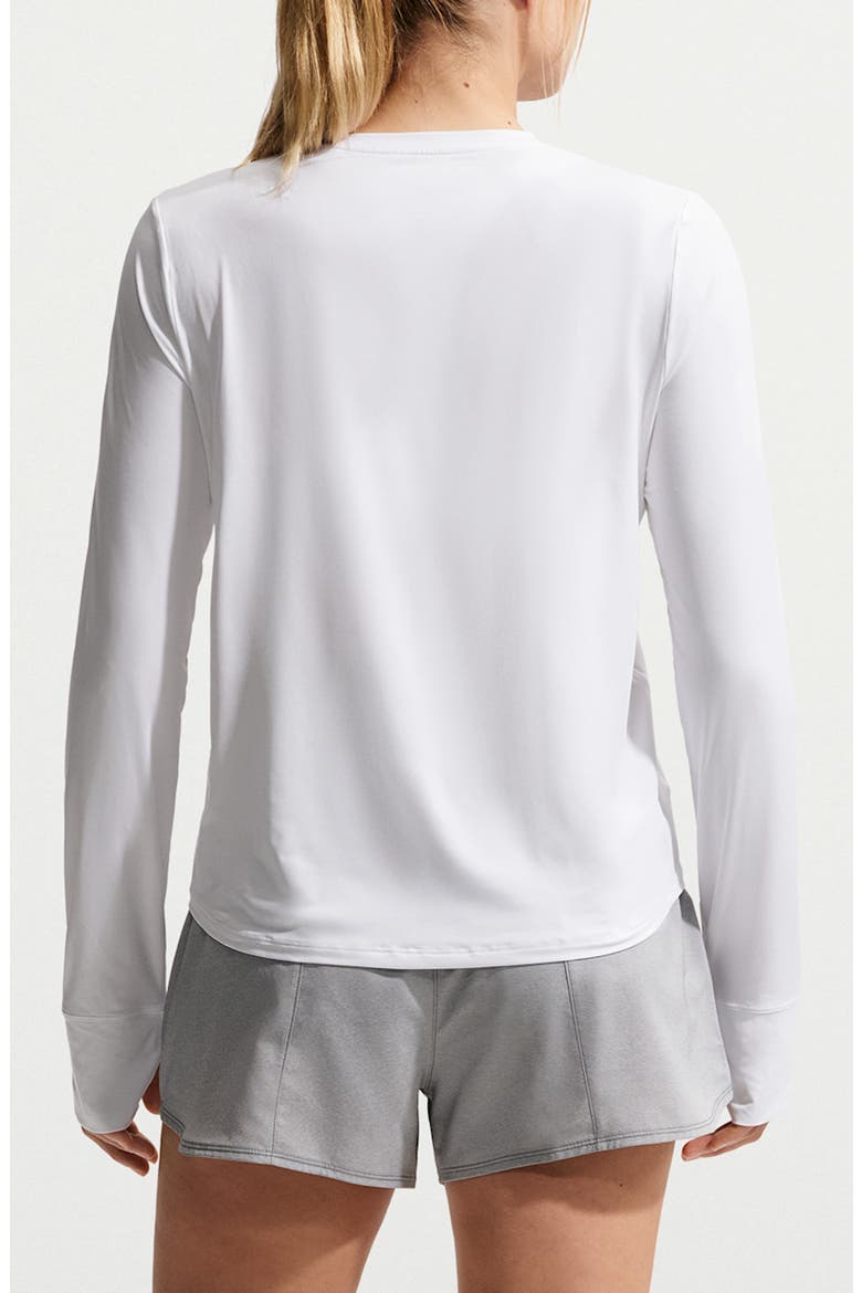 One Classic Dri-FIT Long Sleeve Training Top, Alternate, color, 102 WHITE/BLACK