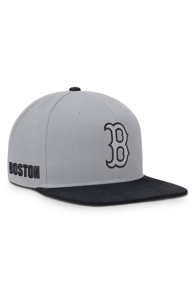 Men's Nike Gray/Navy Boston Red Sox Primetime Pro Dri-FIT Snapback Hat, Main, color, Gray