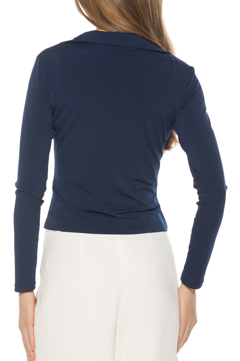Marlo Long Sleeve Polo, Alternate, color, NAVY