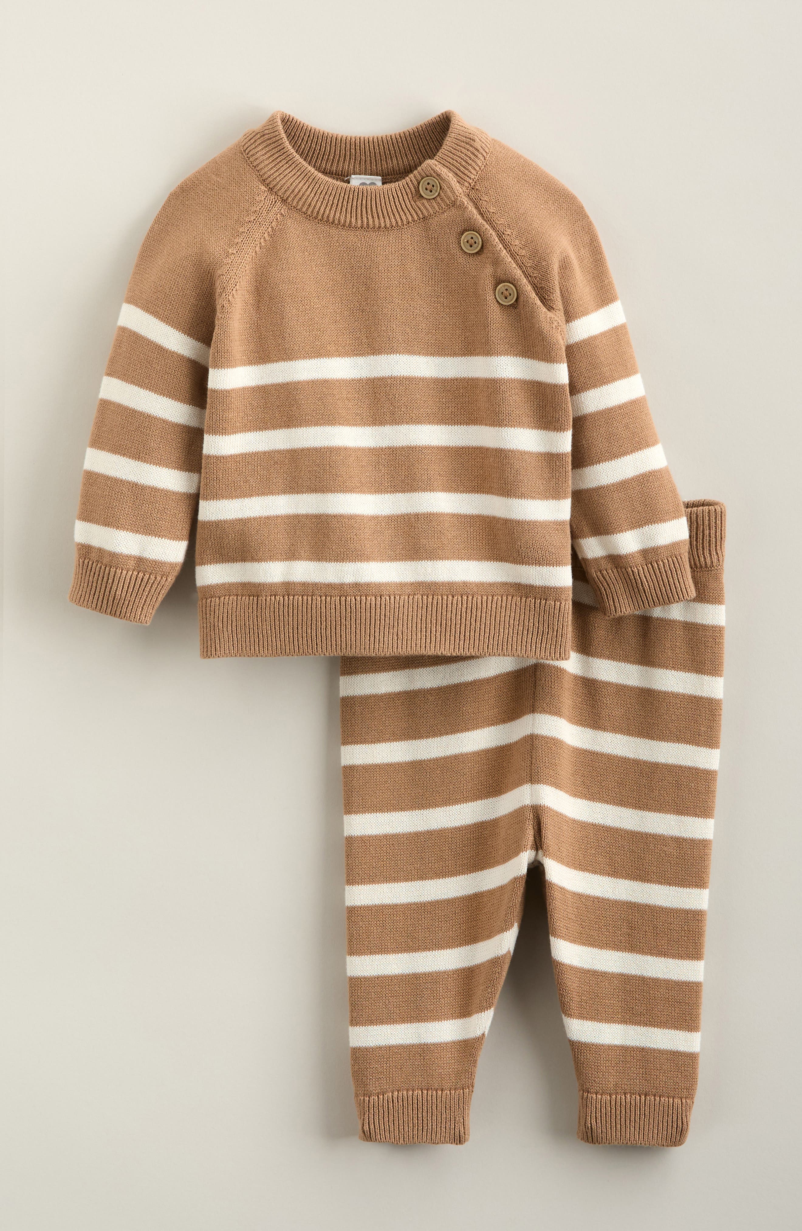 BROWN AFFOGATO - IVORY STRIPE
