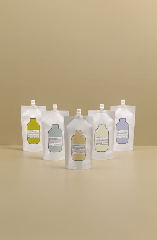 Davines Nounou Shampoo Refill Pouch Set In White