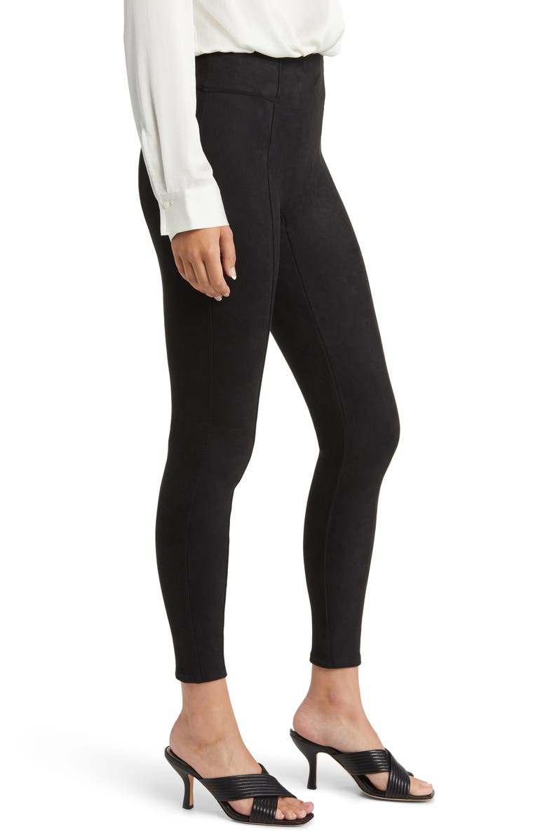 SPANX<sup>®</sup> High Waist Faux Suede Leggings, Alternate, color,