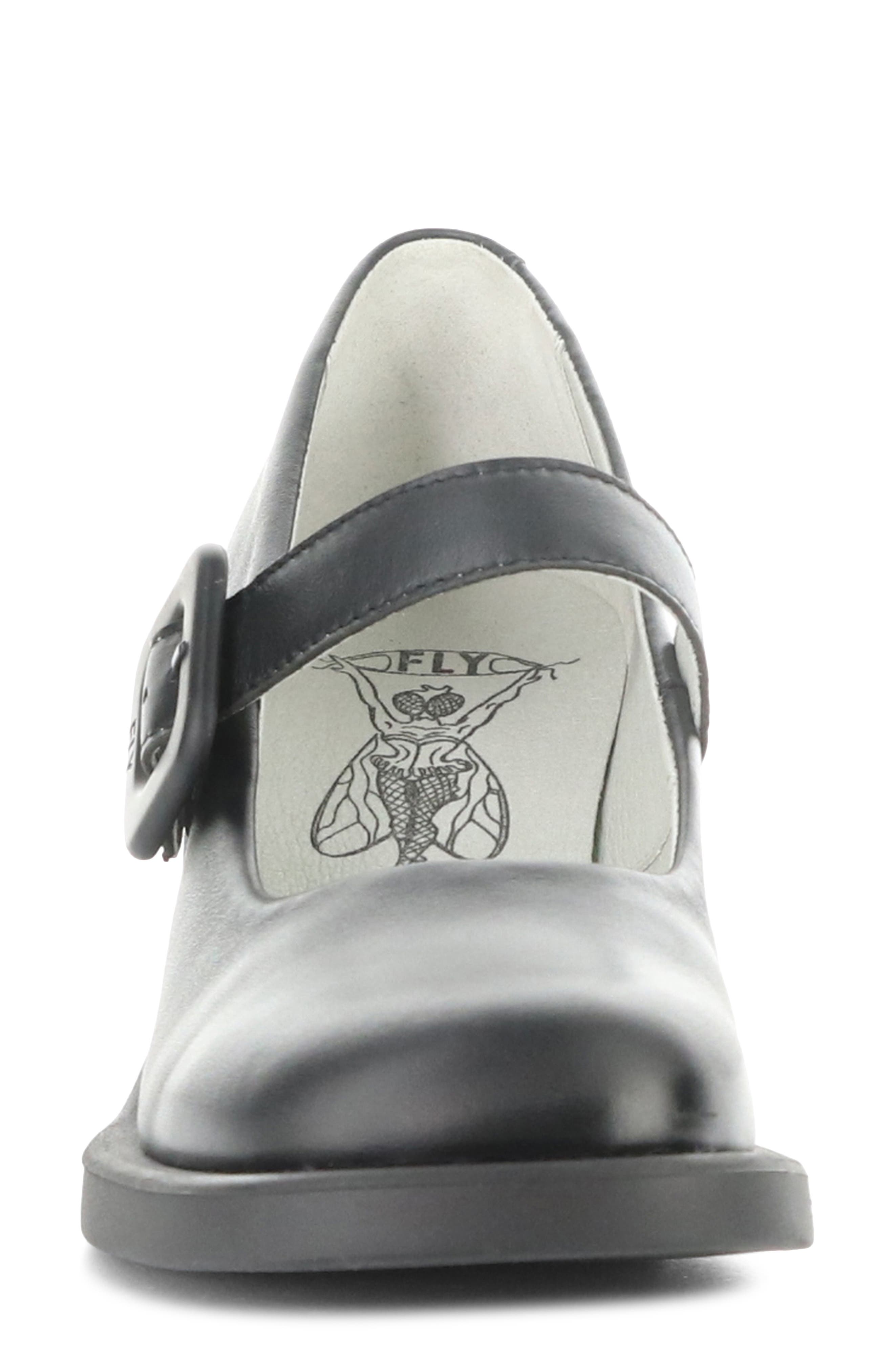 Fly London Huvi Mary Jane Pump, Alternate, color, Black Dublin