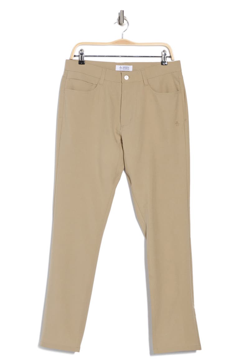 Technical Flat Front Pants, Alternate, color, CHINCHILLA