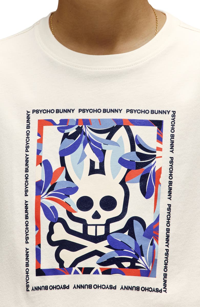 Psycho Bunny Kids' Florian Cotton Graphic T-Shirt, Alternate, color, Pristine