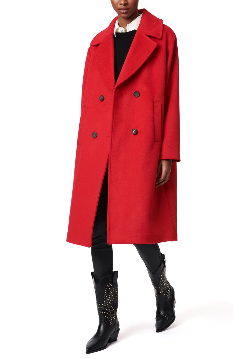 Relaxed Coat, Alternate, color, RED