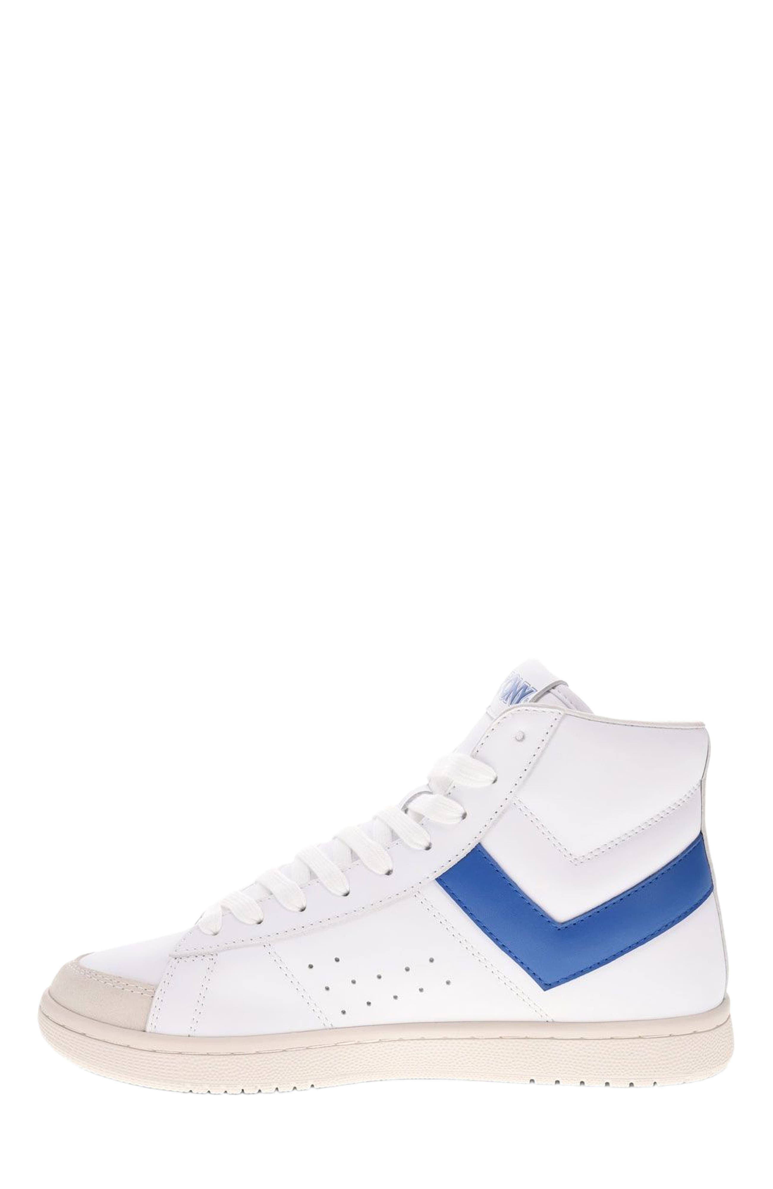 PONY M-Pro High Sneakers, Alternate, color, White/Blue/Off White