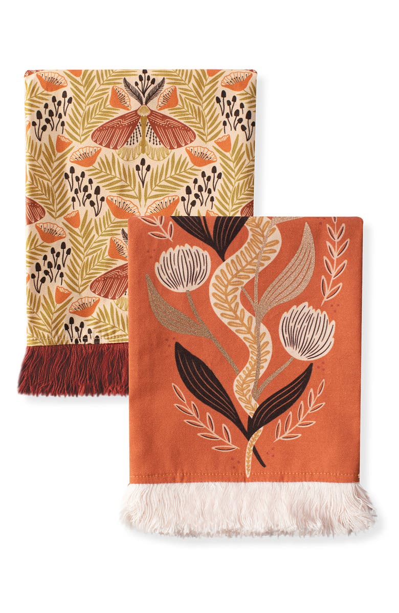 Fringe Studio Julia Tipton Wild Prairie Set of 2 Tea Towels, Main, color, 
