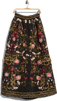 ALICE + OLIVIA Tina Embellished Maxi Skirt