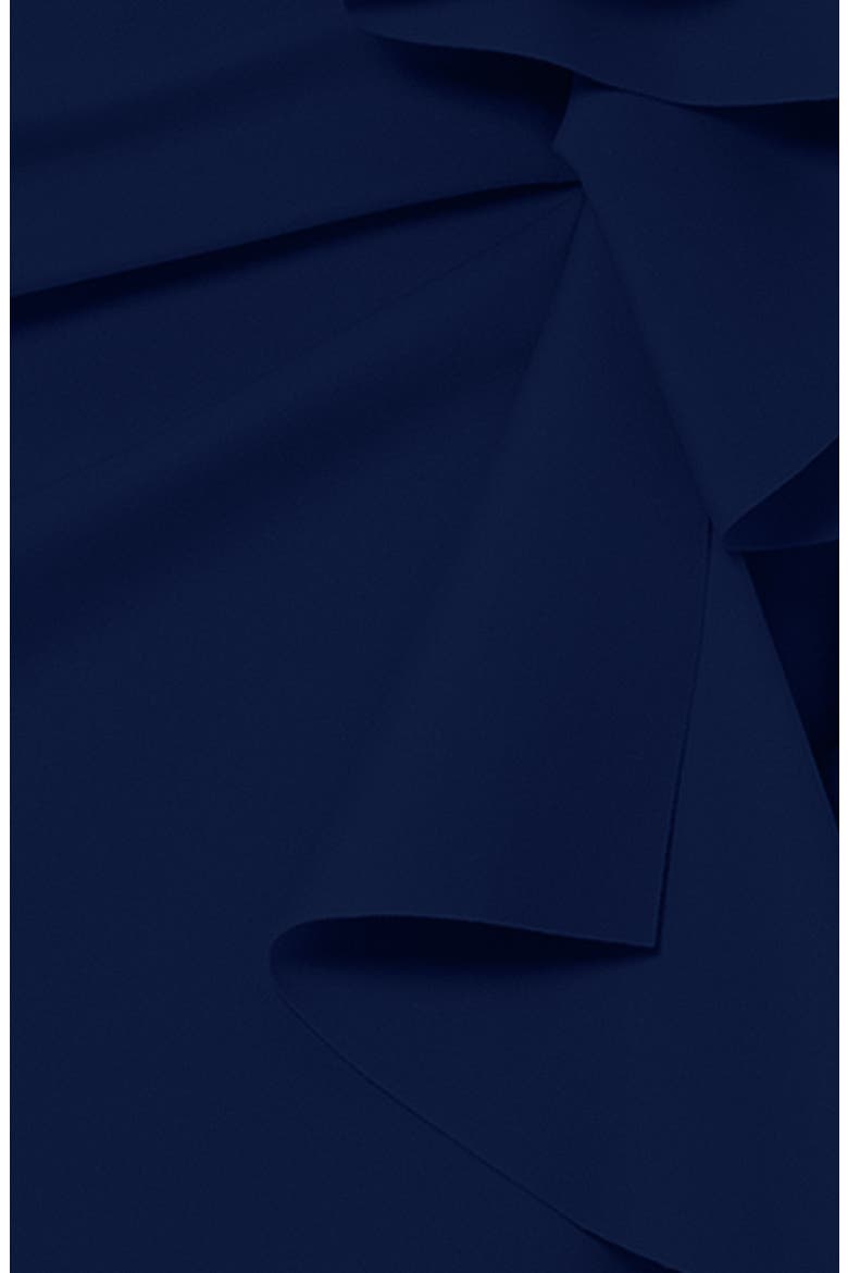 Ruffle Off the Shoulder Scuba Knit Cocktail Dress, Alternate, color, MIDNIGHT