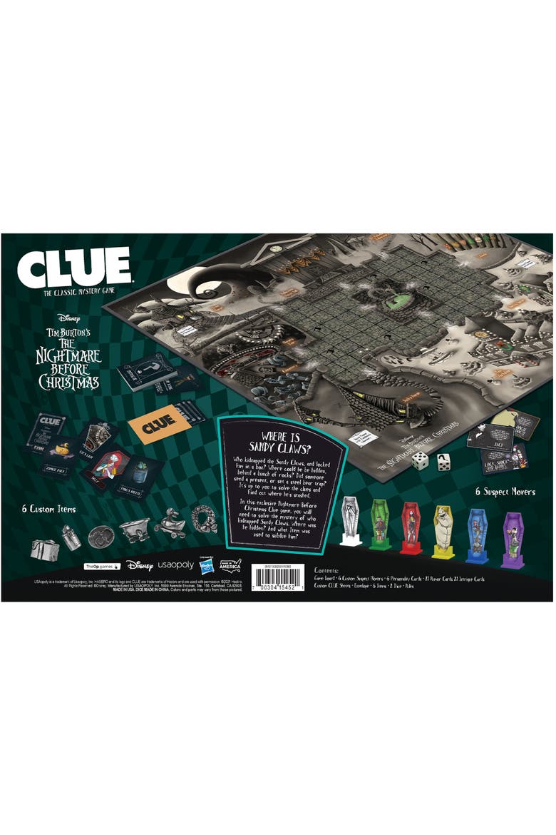 Nightmare Before Christmas Tim Burton Board Game, Ages 8+, Alternate, color, Multicolored