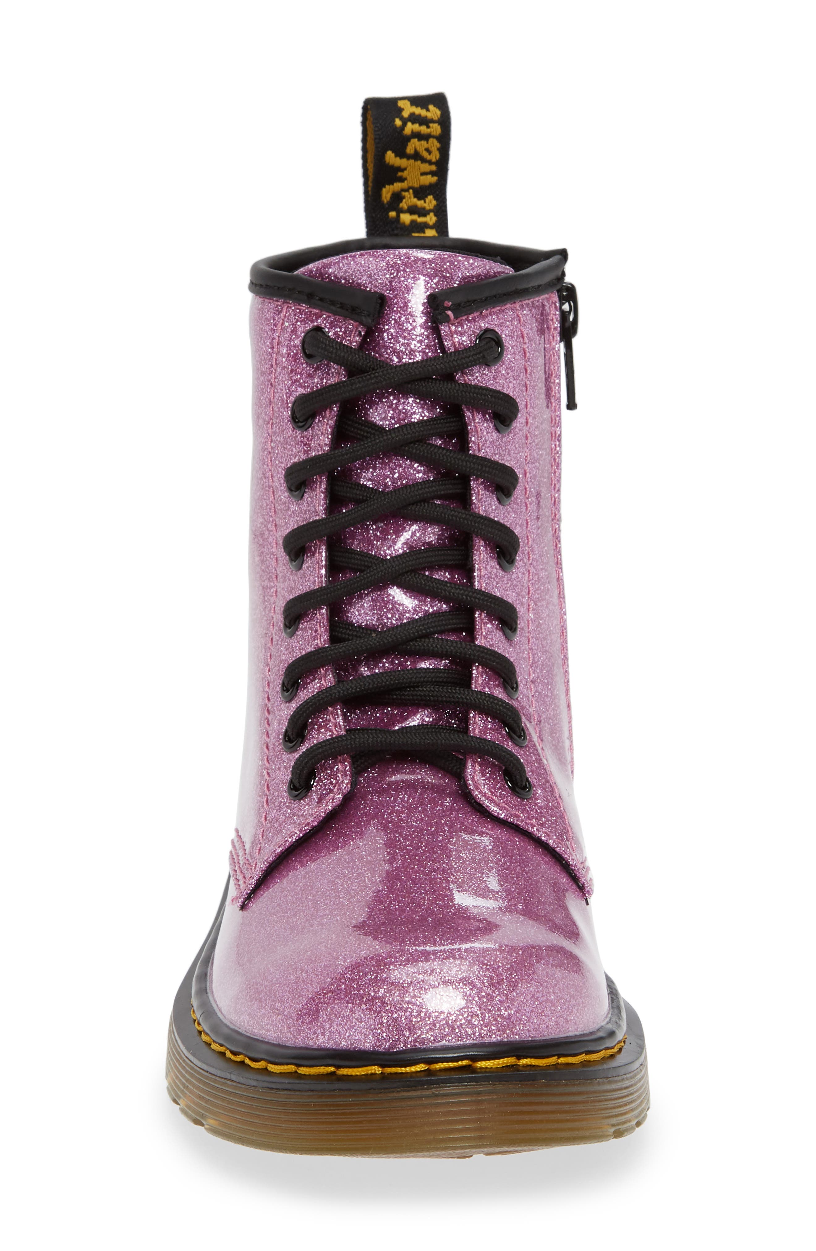 Dr. Martens 1460 Glitter Boot, Alternate, color, Dark Pink