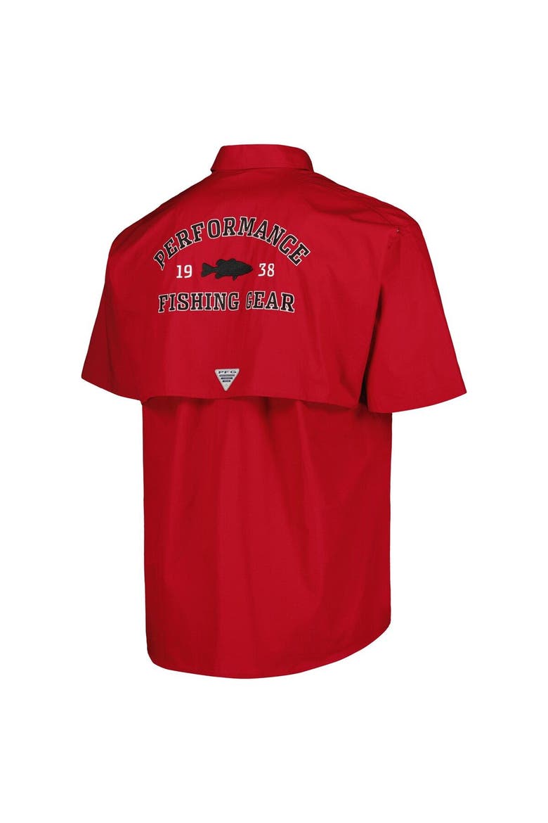 Men's Columbia Cardinal Arkansas Razorbacks Bonehead Button-Up Shirt, Alternate, color, Cardinal