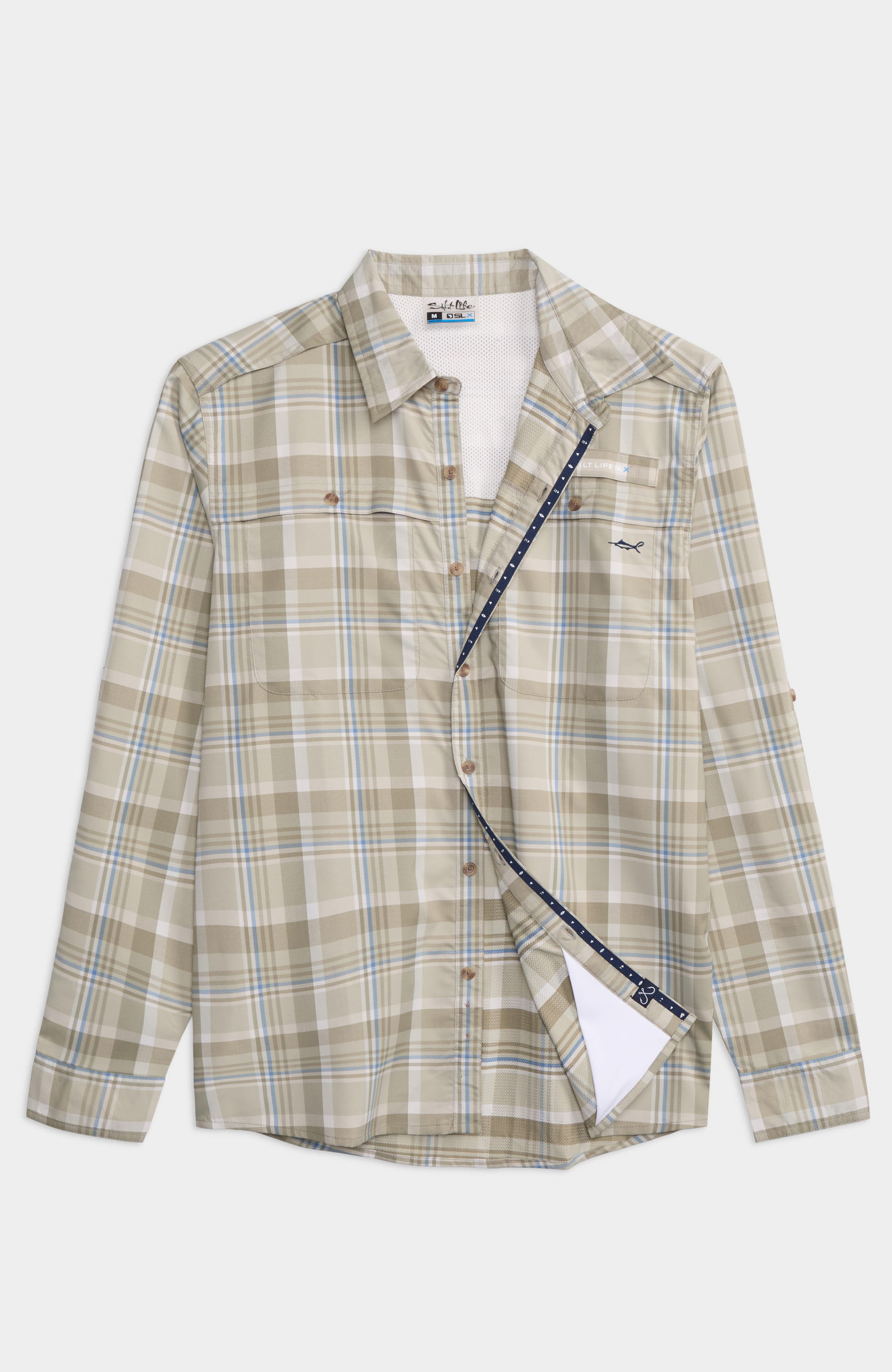 Breezers Long Sleeve Button Down Performance Shirt - image 2