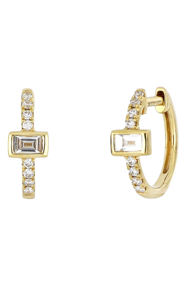 Bony Levy Katharine Diamond Hoop Earrings, Main, color, 