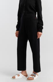 Chinti & Parker Wool-Cashmere Cropped Wide-Leg Pants