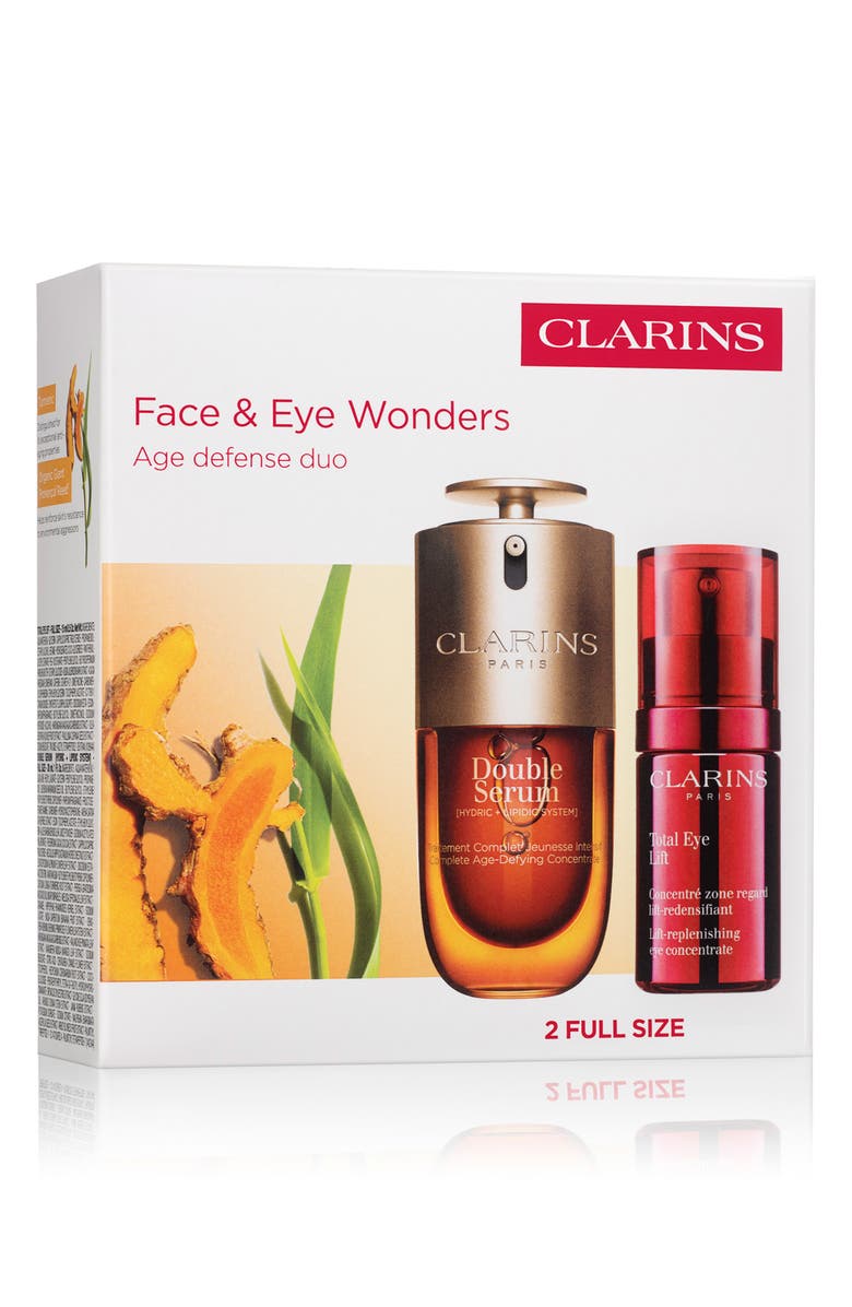 Clarins Face & Eyes Anti Aging Skin Care Set (Limited Edition) $187 Value, Alternate, color,