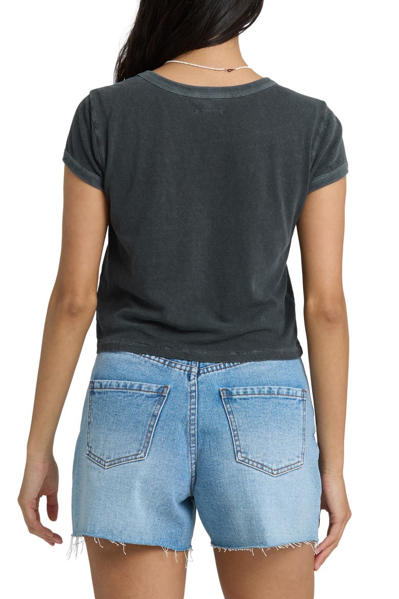 Daily Cotton Jersey Crop T-Shirt, Alternate, color, BLACK SANDS