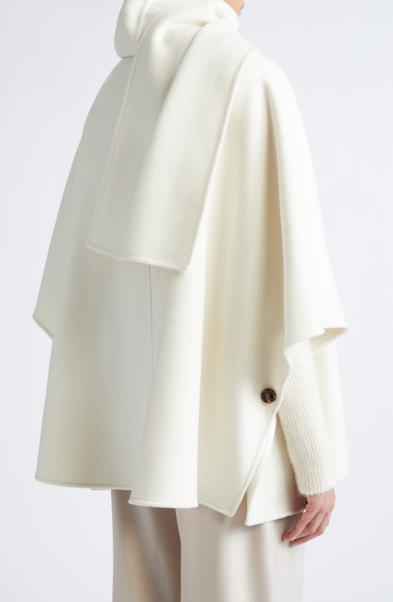 Max Mara Blasone Cashmere Cape, Alternate, color, White