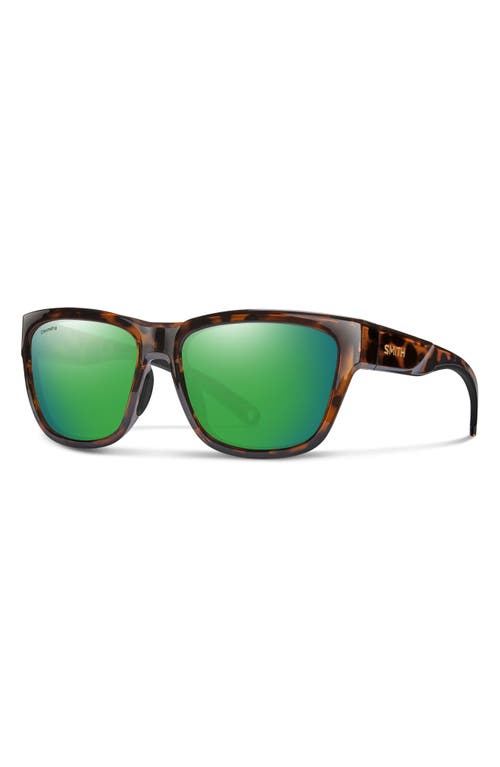 Smith 56mm Joya Chromapop™ Polarized Square Sunglasses In Green