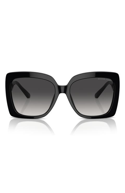 Nice 57mm Gradient Square Sunglasses