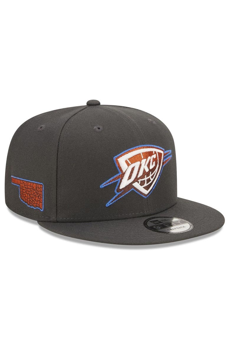 Men's New Era  Navy Oklahoma City Thunder 2022/23 City Edition  Official 9FIFTY Snapback Adjustable Hat, Alternate, color, Navy