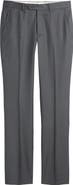 Santorelli Roma Flat Front Loro Piana Wool Serge Dress Pants
