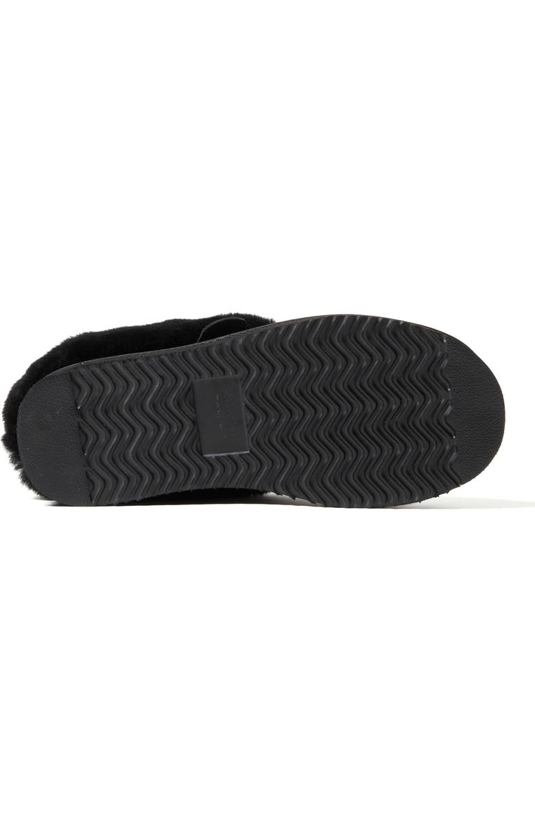 DEARFOAMS Fireside Adelaide Genuine Shearling Clog Slipper, Alternate, color, Black