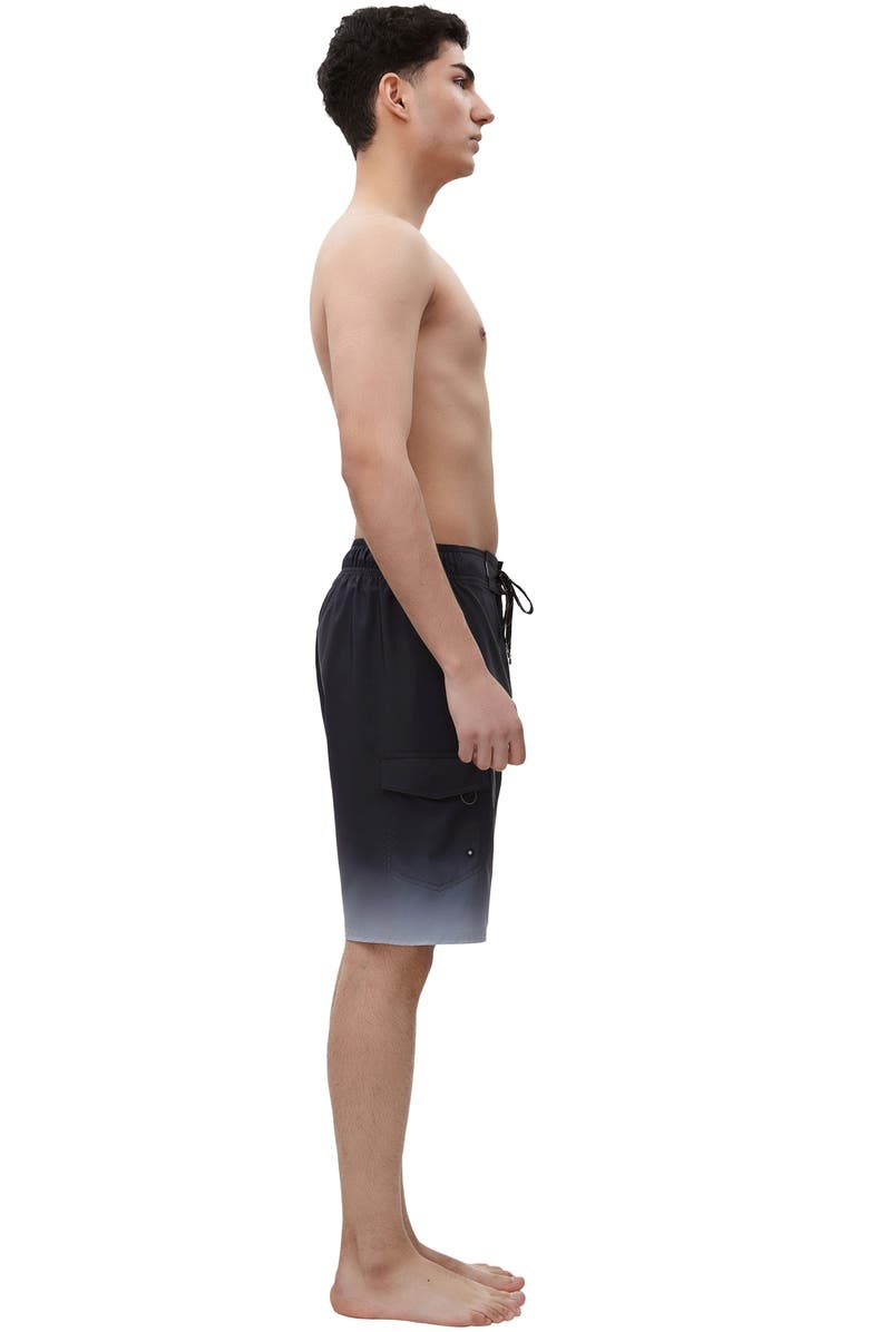Rokka&Rolla 4-Way Stretch Performance Board Shorts, Alternate, color, Nightfall Gradient